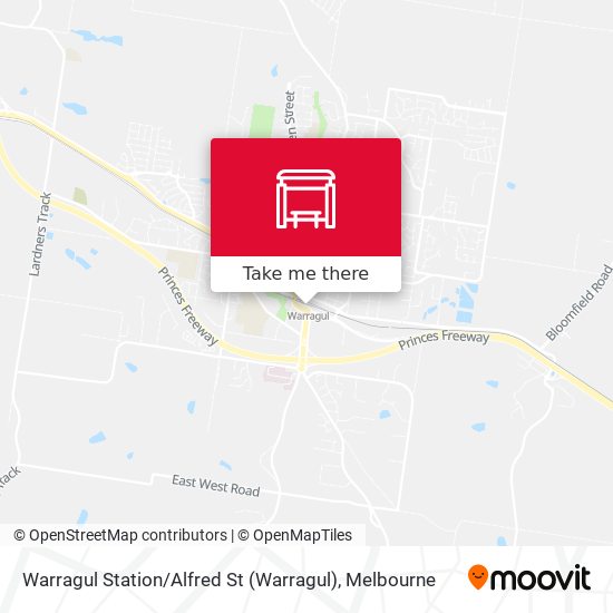 Warragul Station / Alfred St map