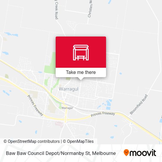 Baw Baw Council Depot / Normanby St map
