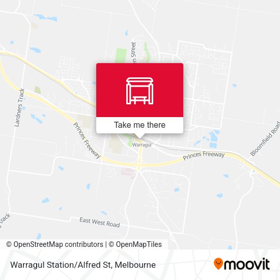 Warragul Station/Alfred St map