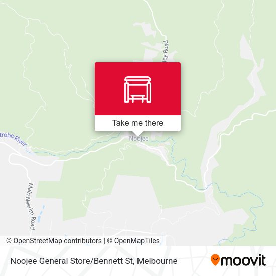 Noojee General Store / Bennett St map