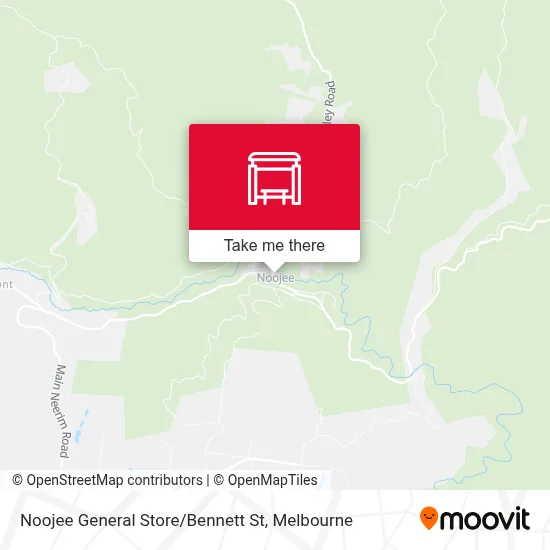 Noojee General Store / Bennett St map