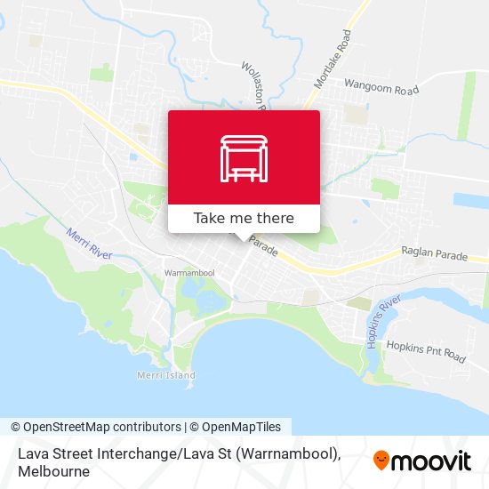 Lava Street Interchange / Lava St (Warrnambool) map