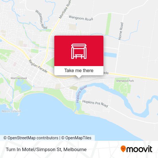 Turn In Motel/Simpson St map