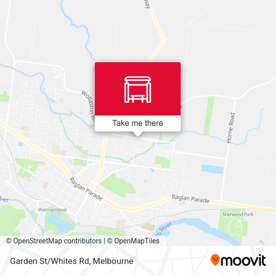 Garden St/Whites Rd map