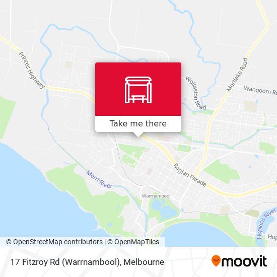 Mapa 17 Fitzroy Rd (Warrnambool)