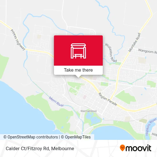 Mapa Calder Ct/Fitzroy Rd