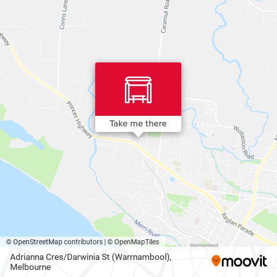 Adrianna Cres / Darwinia St (Warrnambool) map