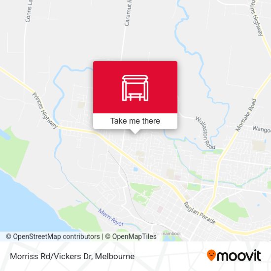 Morriss Rd/Vickers Dr map