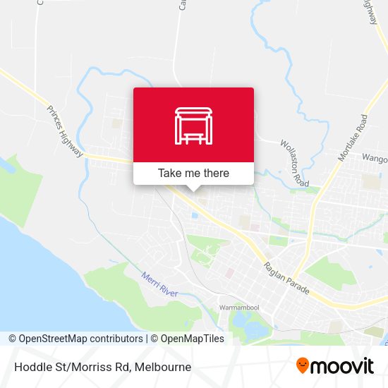 Hoddle St/Morriss Rd map