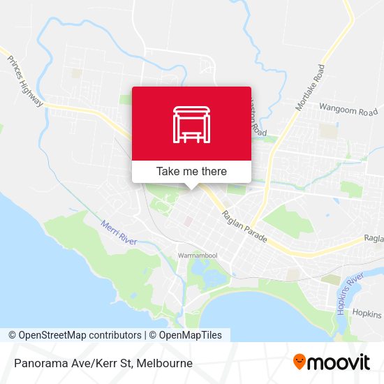 Panorama Ave/Kerr St map