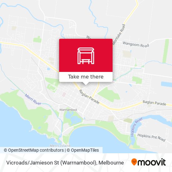 Vicroads / Jamieson St (Warrnambool) map