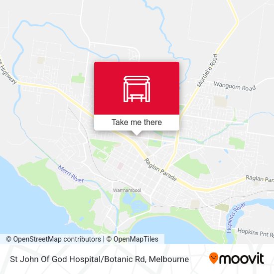 St John Of God Hospital / Botanic Rd map