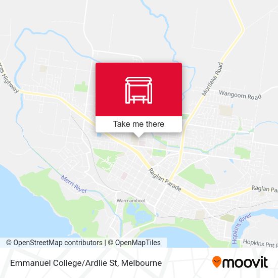 Emmanuel College/Ardlie St map