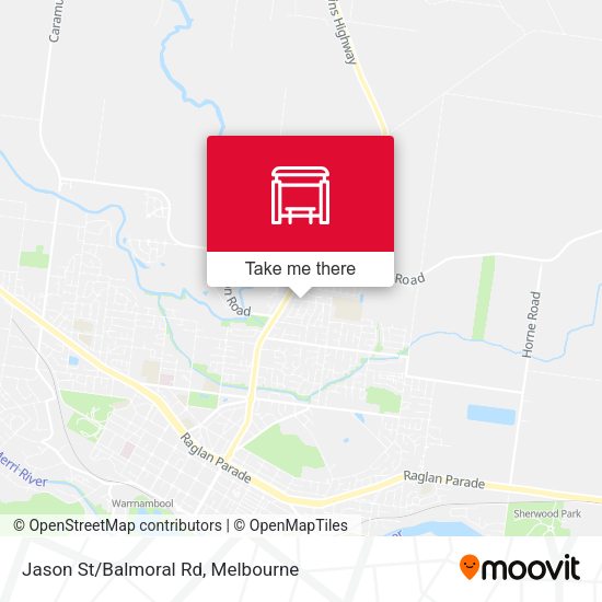 Jason St/Balmoral Rd map