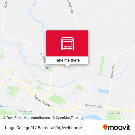 Kings College/47 Balmoral Rd map