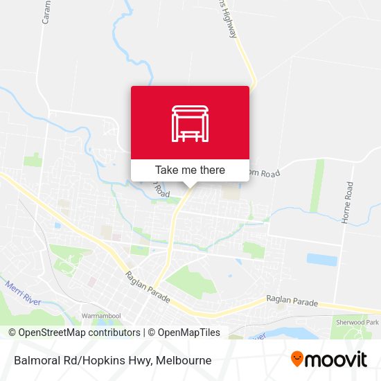 Balmoral Rd/Hopkins Hwy map