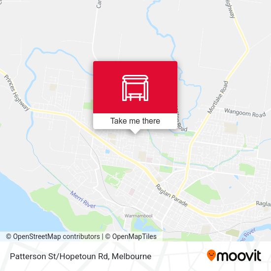 Patterson St/Hopetoun Rd map