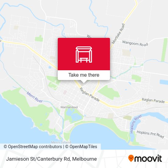 Jamieson St/Canterbury Rd map