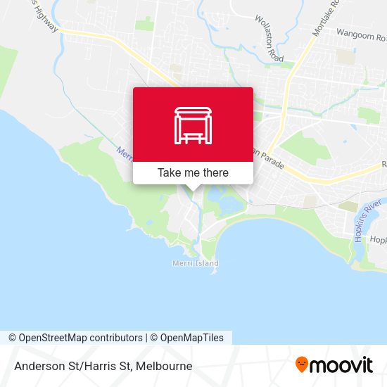 Anderson St/Harris St map