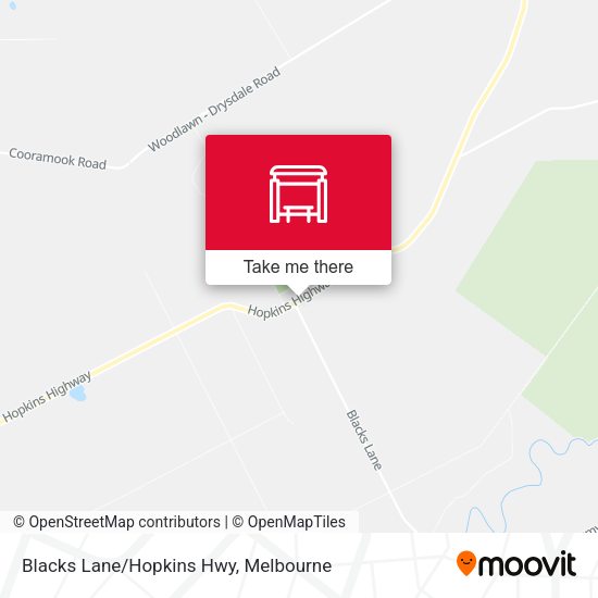 Blacks Lane/Hopkins Hwy map