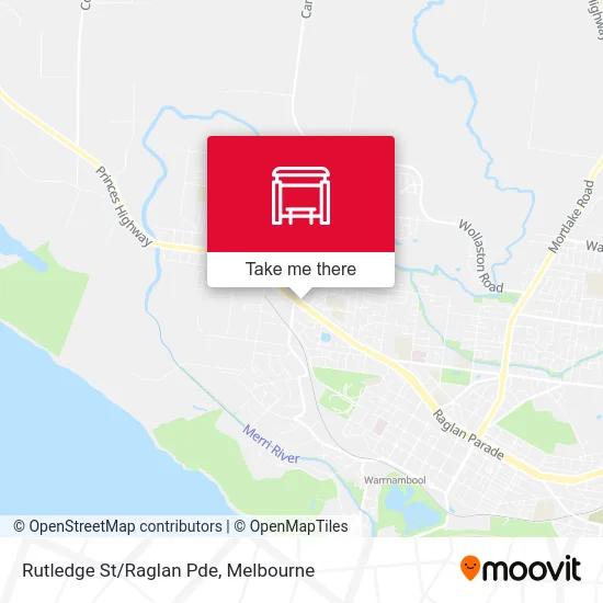 Mapa Rutledge St/Raglan Pde