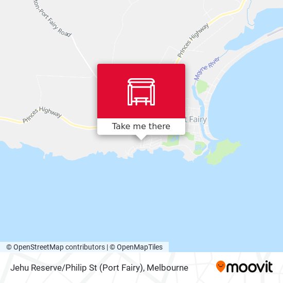 Jehu Reserve / Philip St (Port Fairy) map