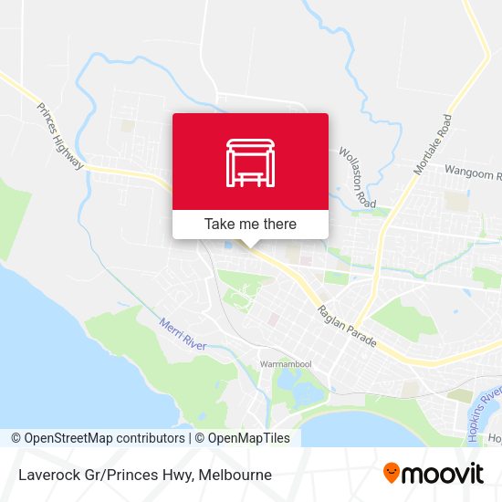 Laverock Gr/Princes Hwy map