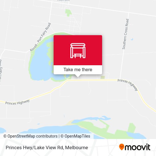 Princes Hwy/Lake View Rd map