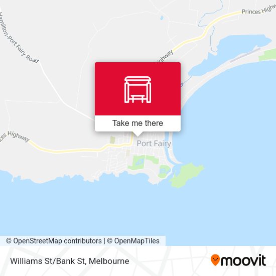 Williams St/Bank St map