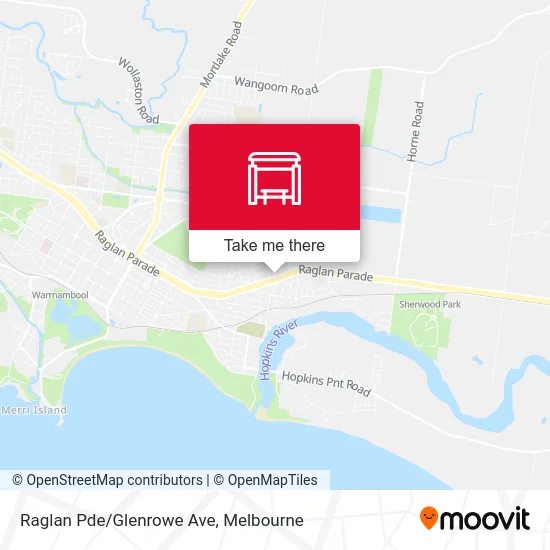 Mapa Raglan Pde/Glenrowe Ave