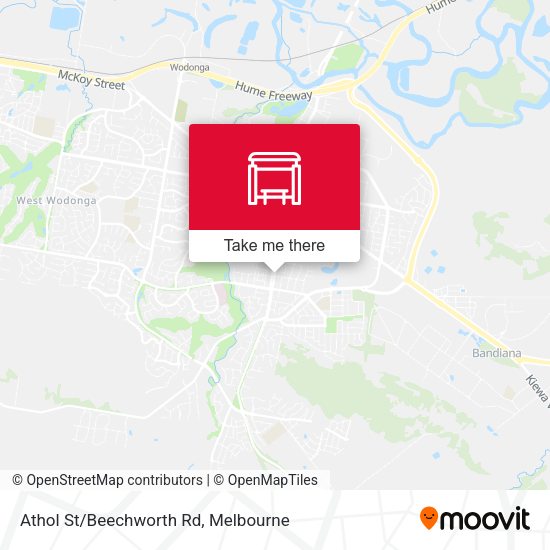 Athol St/Beechworth Rd map