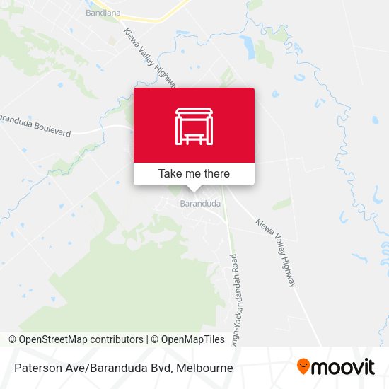 Paterson Ave/Baranduda Bvd map