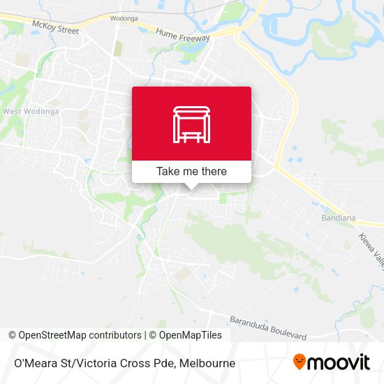 O'Meara St/Victoria Cross Pde map