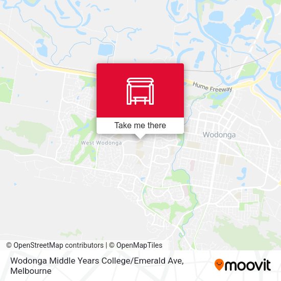 Wodonga Middle Years College / Emerald Ave map