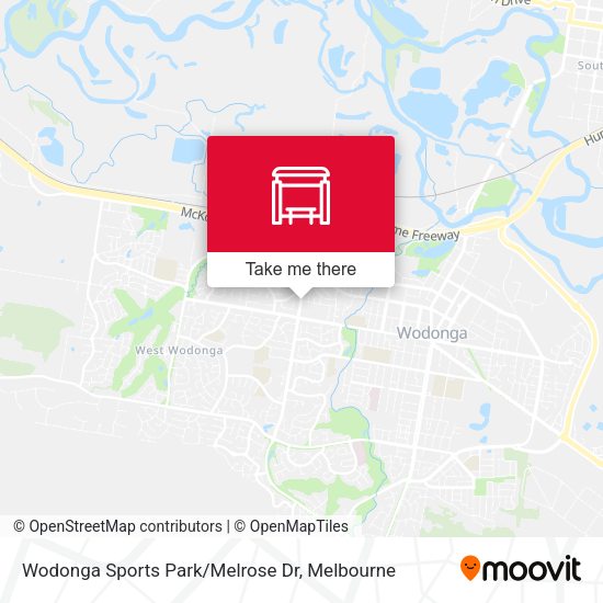 Wodonga Sports Park/Melrose Dr map