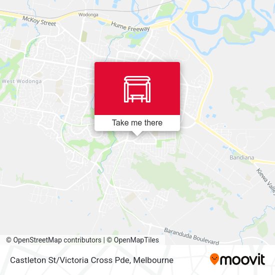 Castleton St / Victoria Cross Pde map