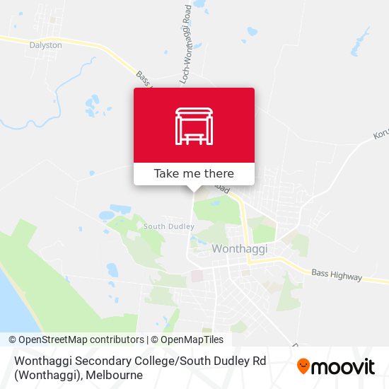 Mapa Wonthaggi Secondary College / South Dudley Rd