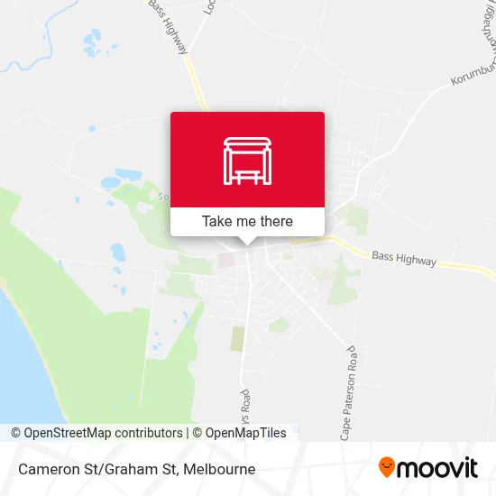 Mapa Cameron St/Graham St