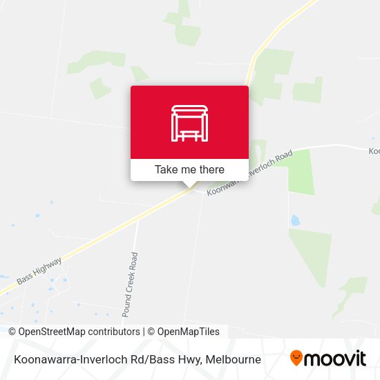 Koonawarra-Inverloch Rd / Bass Hwy map