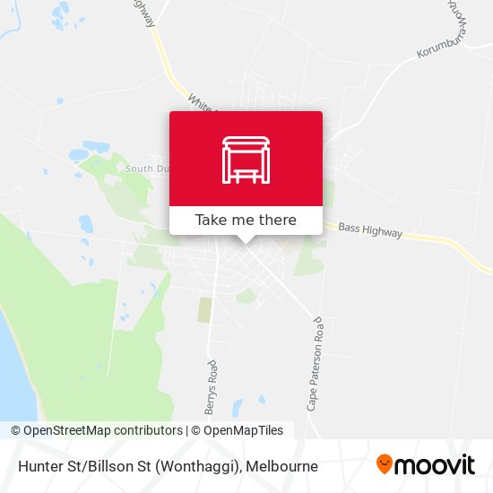 Mapa Hunter St / Billson St (Wonthaggi)