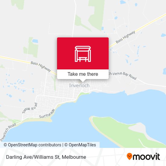Darling Ave/Williams St map