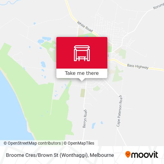 Broome Cres / Brown St (Wonthaggi) map