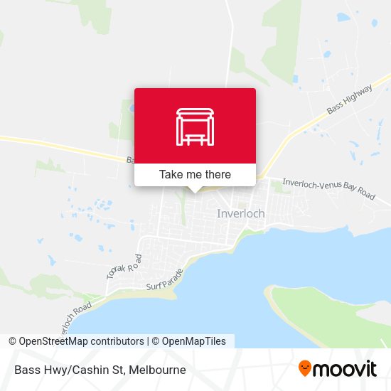 Bass Hwy/Cashin St map