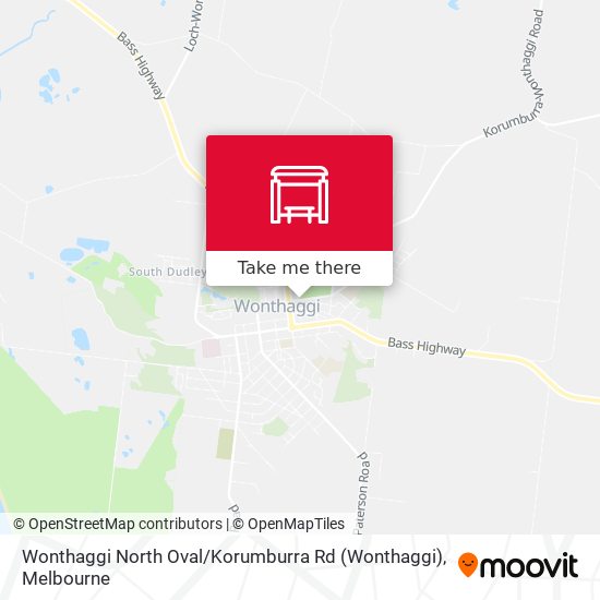 Wonthaggi North Oval / Korumburra Rd map