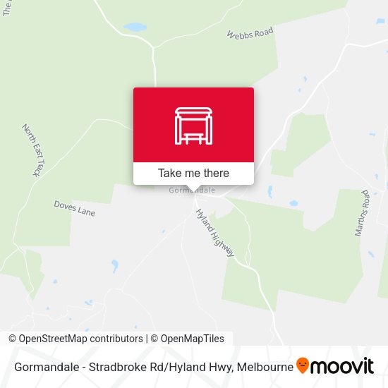 Gormandale - Stradbroke Rd / Hyland Hwy map