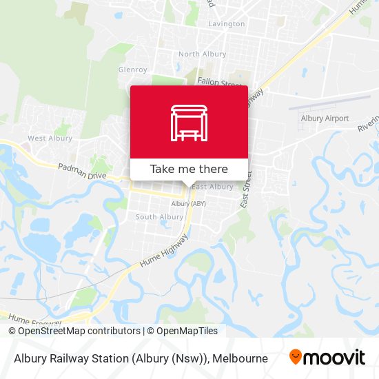 Mapa Albury Railway Station (Albury (Nsw))