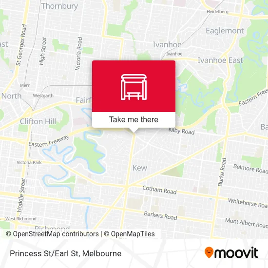 Mapa Princess St/Earl St