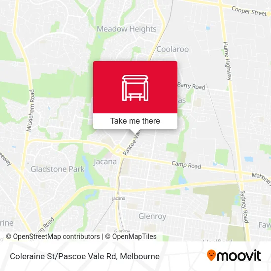 Coleraine St/Pascoe Vale Rd map
