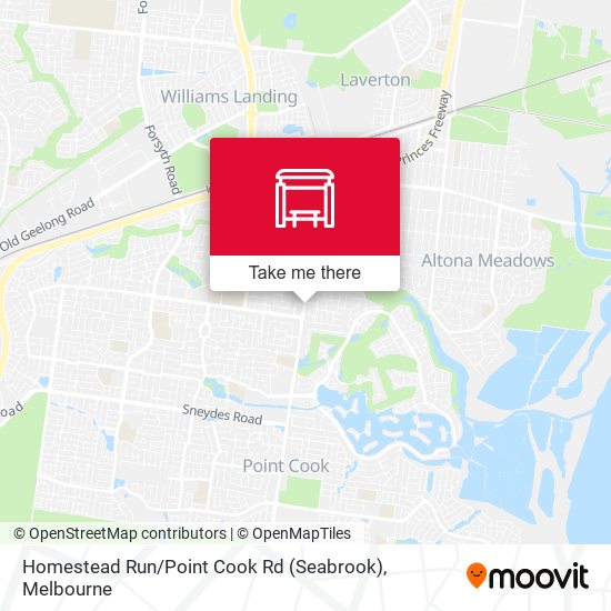 Homestead Run / Point Cook Rd (Seabrook) map