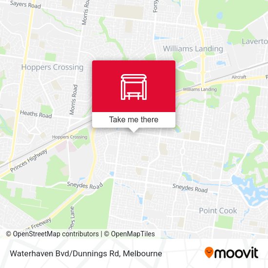 Waterhaven Bvd/Dunnings Rd map
